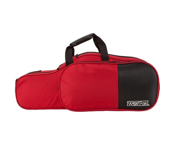 WolfPak Colors Series Lightweight Polyfoam Alto Saxophone Case Red