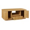 Grungis Oval Coffee Table,Modern End Table with Drawers and Storage Compartments for Living Room,Offices - 4 of 4