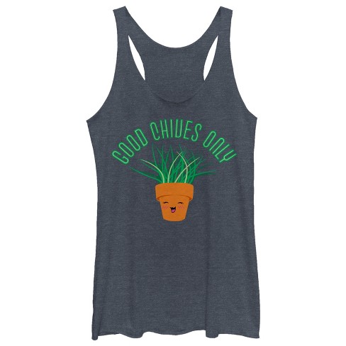 Women's CHIN UP Good Chives Only Racerback Tank Top - image 1 of 3