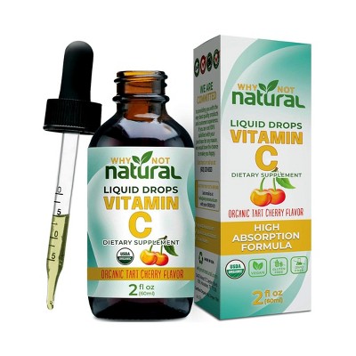 Why Not Natural Organic Liquid Vitamin C Drops Supplement
