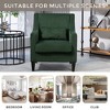 Okak Modern Corduroy Upholstered Accent Chair with Scooped Arms,Comfy Lounge Chair for Living Room,Bedroom - 3 of 4