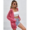 Women Crochet Lightweight Cardigan Cover Up Open Front Long Sleeve Summer Cardigans 2024 - 3 of 4