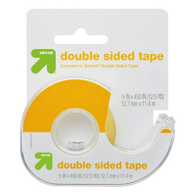 Double-Sided Tape - up&up™: Clear Plastic, 450" Length, 0.50" Width, Art & Office Use