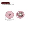 Unique Bargains Alloy Invisible Durable High Hardness Buckle Fasteners Press Studs Buttons 5 Pcs - 2 of 4