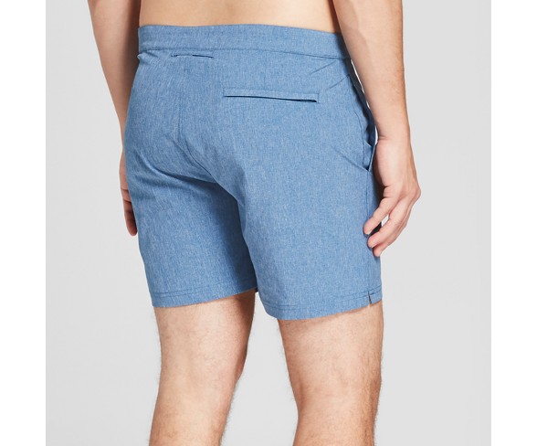 IBIZA Ocean Club Men's 6" Recreational Swim Trunk - Heather Blue 30
