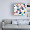 24" x 24" Victoria Borges 'Bright Mosaic I' Unframed Wall Canvas - Trademark Fine Art: Modern Abstract Artwork - 3 of 4