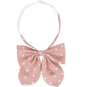 Elerevyo Women's Pre-tied Adjustable Straps Polka Dots Uniform Casual Bow Ties - 1 of 4