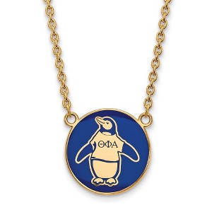 Black Bow Jewelry 14k Yellow Gold Plated Sterling Silver Theta Phi Alpha Greek Life Necklace 18 Inch - 1 of 4