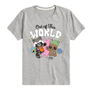 Boys' - Marvel - Guardians of the Galaxy Out Of This World Short Sleeve Graphic T-Shirt - 1 of 4