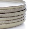 Gibson Modern Coupe 6 Piece 10.5 Inch Round Stoneware Dinner Plate Set in Toast - 3 of 4