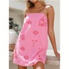 Nmoder Women Slip Dress, Spaghetti Straps Backless Graphic Print A-Line Dress Summer Mini Dress - 2 of 4