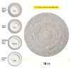 Two Tone Cotton 15" Round Woven Placemat Sets by Sweet Home Collection™ - 4 of 4