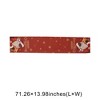 Unique Bargains Christmas Table Runner Polyester Red White 71x14 Inch 1 Pcs - 3 of 4