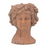 YUHAO Greek Style Cement Head Planter For Indoor Outdoor Home Garden Decor,8"x9"x11.5" - 3 of 4