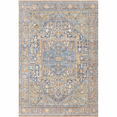 Hauteloom Ripponlea Blue&Orange Medallion Rug