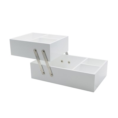 Photo 1 of 10X6X5 Hinged Vanity Organizer White - Threshold