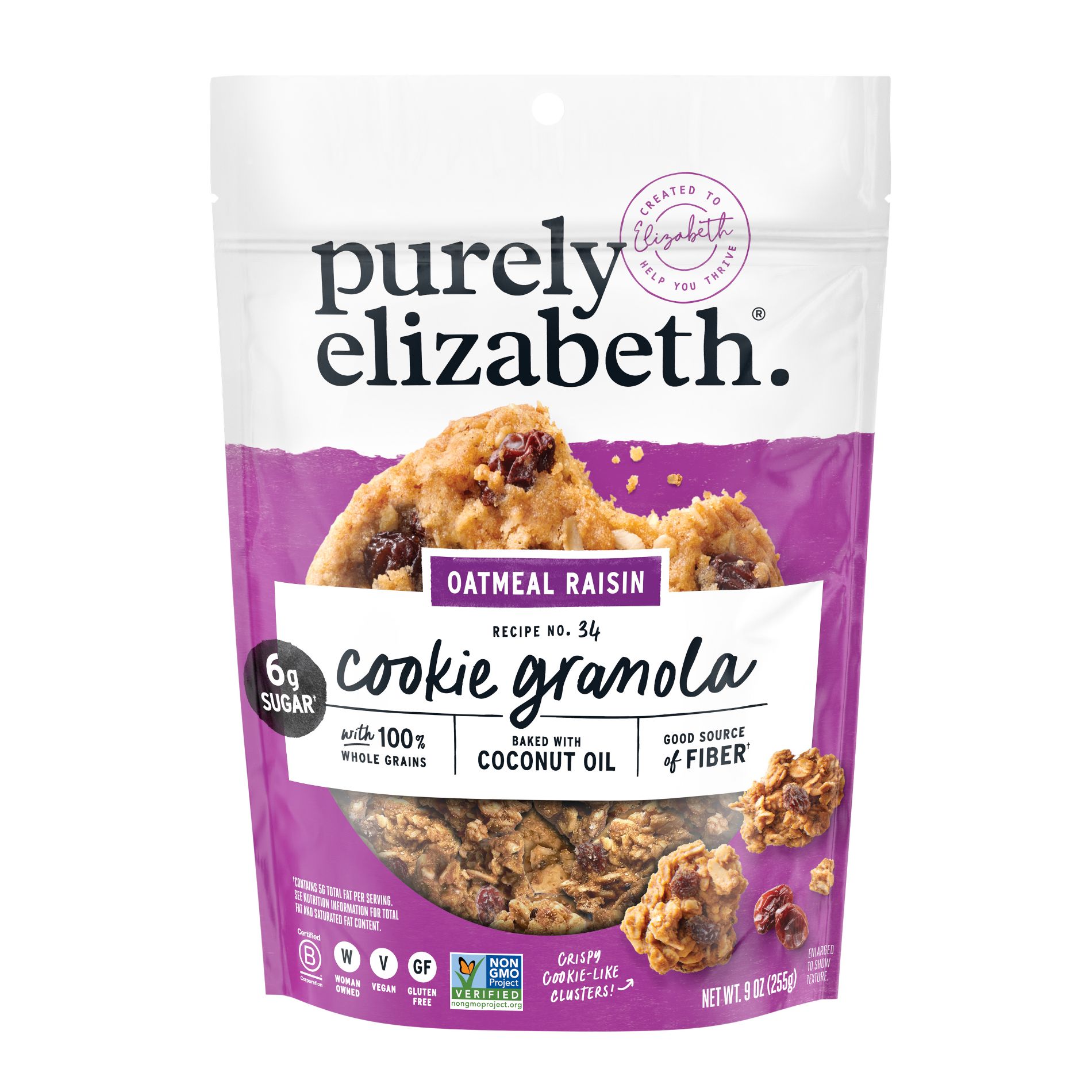 Purely Elizabeth Oatmeal Raisin Cookie Granola - 9oz