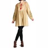 Women's Floral Embroidered Peasant Dress - Velzera - 2 of 3