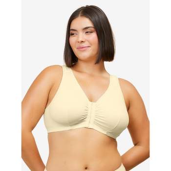 Leading Lady The Meryl - Cotton Front-closure Comfort & Sleep Bra In Pink,  Size: 48a/b : Target