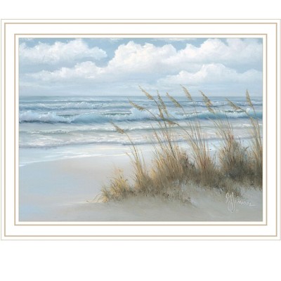 HomeRoots Sea Oats White Framed Print Wall Art