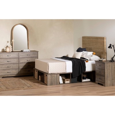 Prairie Queen Natural Rattan and Wood Headboard