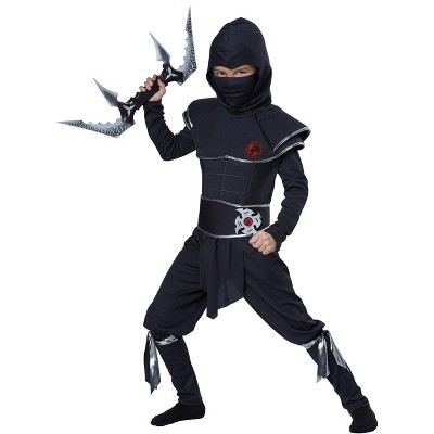 Boys White Ninja Child Costume & Clothes Set Red Ninjago Cosplay for kid