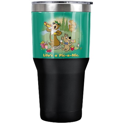 Yogi Bear Lifes A Pic-A-Nic Steel Tumbler 30oz Coffee Travel Mug