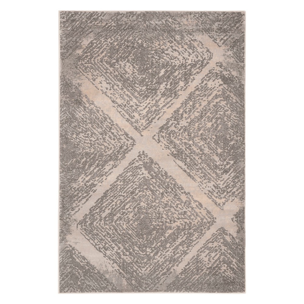 4'x6' Lily Shapes Area Area Rug Taupe - Safavieh