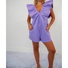 Women's Abby Denim V-neck Sleeveless Romper - day + moon - 2 of 4