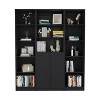 NicBex Bookcases for Home Office 3 Piece Bookcase Set 74" Wide Storage Cabinet Bookshelf with 14 Shelves for Living Room and Bedroom - 3 of 4