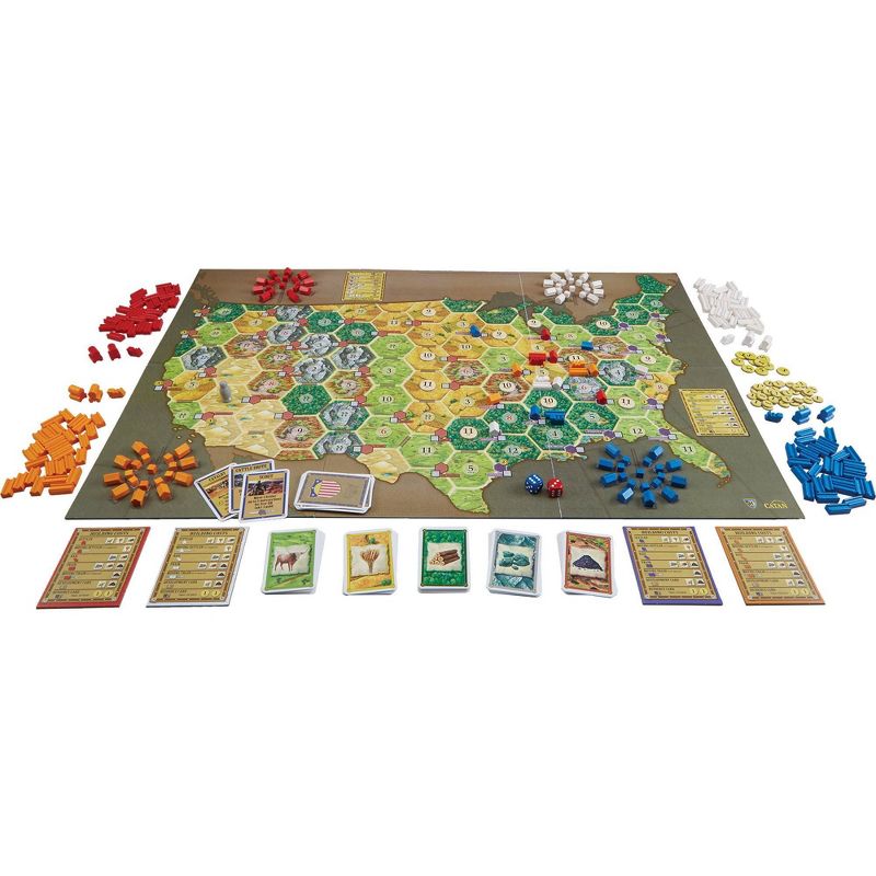 Mayfair Games Catan Histories Settlers of America Trails to Rails Board Game, 4 of 6