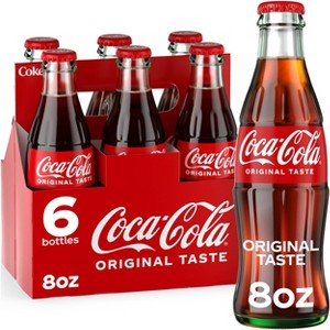Coca-Cola Soda with Cane Sugar - 6pk/8 fl oz Glass Bottles - 1 of 4