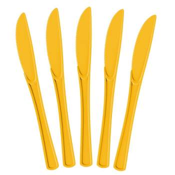 Exquisite Heavy Duty Solid Color Disposable Plastic Knives - 100 Ct.
