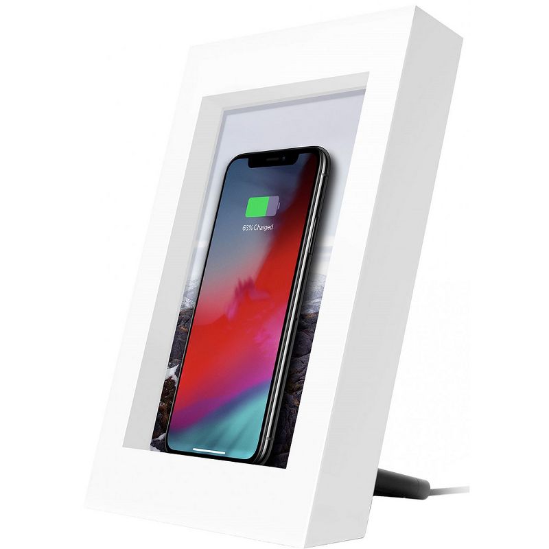 Twelve South PowerPic Wireless Charger Picture Frame - White (New), 1 of 2
