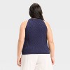 Women's Cable Crewneck Pullover Sweater Vest - A New Day™ - 2 of 3