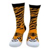 Crazy Dog T-Shirts Women's Tiger Socks Funny Cute Cuddly Jungle Cat Novelty Footwear - 3 of 4
