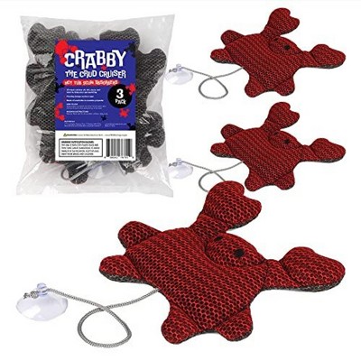 Impresa [3 Pack] Crabby the Crud Cruiser - Floating Hot Tub Sponge for Scum, Oil & Debris