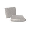 Home Fashions International 2pc 18"x19" Deluxe Outdoor Seat Cushion Set - 2 of 4