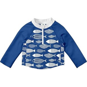 Green Sprouts Baby/Toddler Long Sleeve Zip Rashguard Shirt - 1 of 4