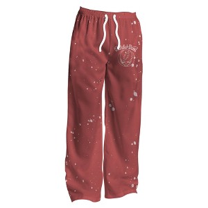 Men's Grateful Dead Pajama Pants - Burgundy - 1 of 3