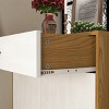GlasFlength Shoe Racks Modern Four Tier Storage with Adjustable Shelves Simple Design for Entryway Living Space, Beige, 31.49"*15.74"*39.4" - 4 of 4