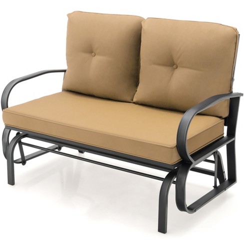 Outdoor rocking bench online seat