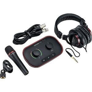 Focusrite Vocaster One Studio Essential Podcasting Bundle for Content Creation - 1 of 3