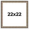 PosterPalooza | Square Ornate Silver Picture Frame - UV Acrylic, Foam Board Backing, Hanging Hardware - 2 of 4