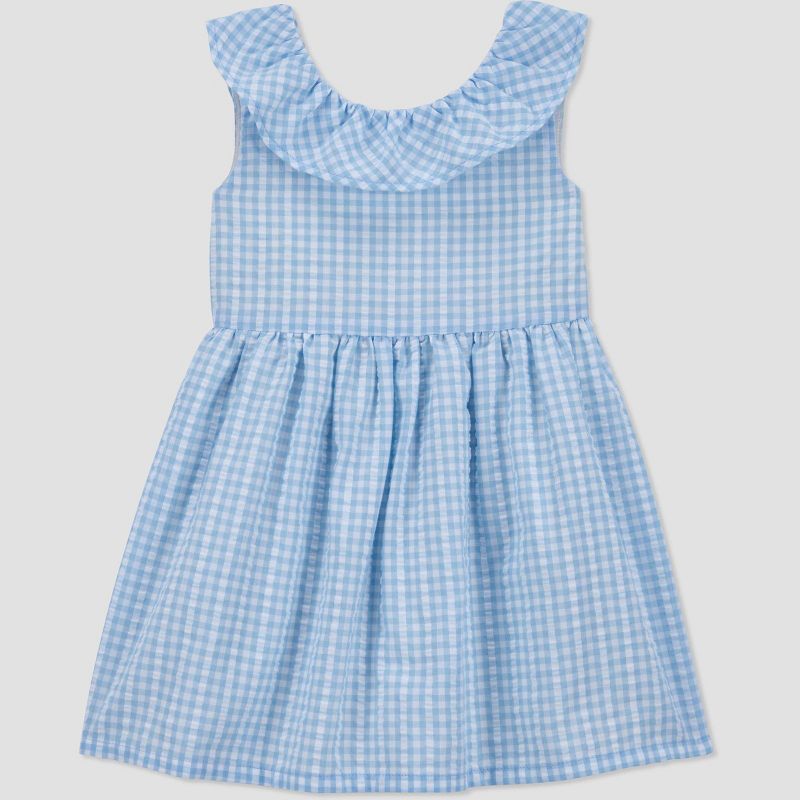 Carter&#39;s Just One You&#174; Baby Girls&#39; Gingham Ruffle Dress - Blue, 4 of 6