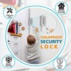 DOMETOUR Home Security Door Lock, 4 Pack Childproof Reinforcement Lock, 800lbs Strong Night Latch for Inside Swing Door - 4 of 4