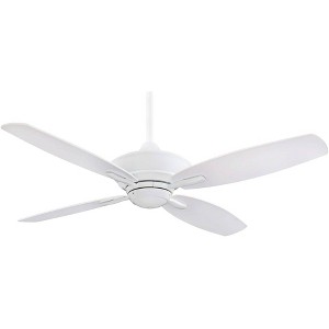 52" Minka Aire Vintage Indoor Ceiling Fan with Remote Control Soft White for Living Room Kitchen Bedroom Family Dining House Home - 1 of 4