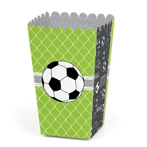 Big Dot of Happiness Goaaal - Soccer - Baby Shower or Birthday Party Favor Popcorn Treat Boxes - Set of 12 - 1 of 4