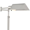 Regency Hill Industrial Adjustable Swing Arm Pharmacy Floor Lamp with USB Charging Port 54" Tall Brushed Nickel for Living Room - 3 of 4