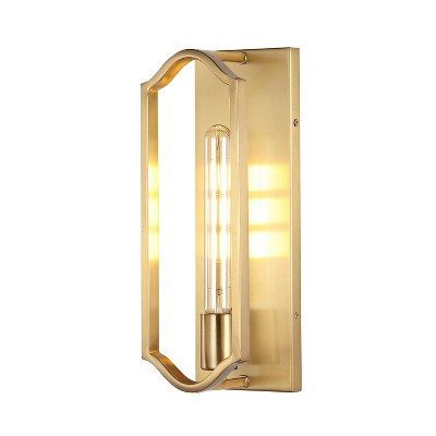 4.75 1-light Chloe Modern Bohemian Iron Led Sconce Brass Gold - Jonathan Y  : Target